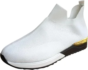 Sneakers for Women Walking Shoes Comfortable Breathable Mesh Tennis Slip On Sneakers for Women Womens Tennis Shoes Plantar Fasciitis Relief Lightweight Casual Comfort Walking Footwear