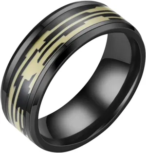 Stainless Steel Anxiety Spinner Ring For Women Men Black Sand Blasted Vintage Wedding Band Stress Anxiety Relief Rings