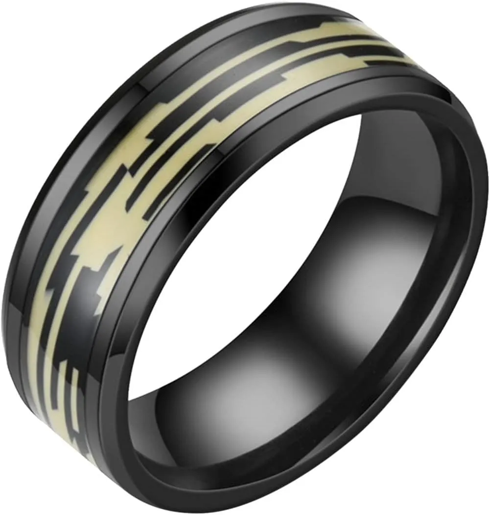 Stainless Steel Anxiety Spinner Ring For Women Men Black Sand Blasted Vintage Wedding Band Stress Anxiety Relief Rings
