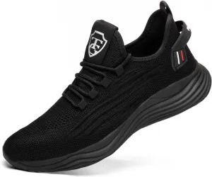 Steel Toe Shoes for Men Lightweigt Work Shoes Non Slip Comfortable Safety Shoes Puncture Proof Steel Toe Sneakers