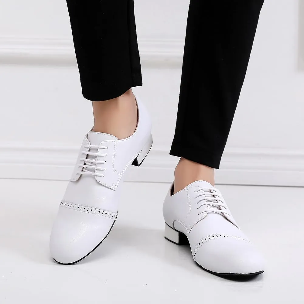 SWDZM Latin Ballroom Mens Practice Dance Shoes Modern Salsa Dance Shoes for Men