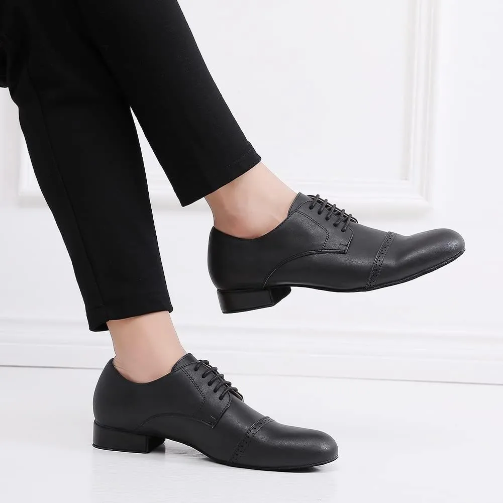 SWDZM Latin Ballroom Mens Practice Dance Shoes Modern Salsa Dance Shoes for Men