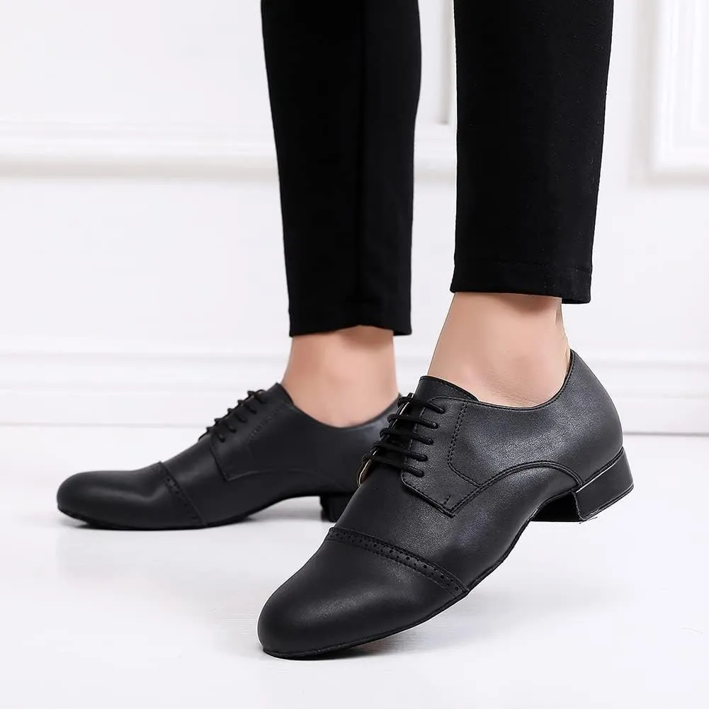 SWDZM Latin Ballroom Mens Practice Dance Shoes Modern Salsa Dance Shoes for Men