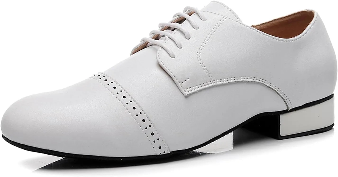 SWDZM Latin Ballroom Mens Practice Dance Shoes Modern Salsa Dance Shoes for Men
