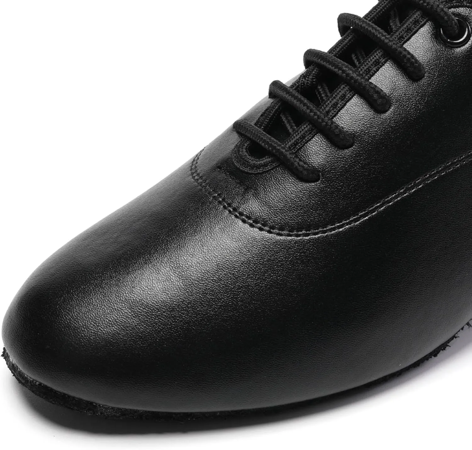 SWDZM Men Latin Dance Shoes Leather Lace-up Salsa Tango Ballroom Modern Professional Performance Practice Dance Shoes,Model 707B