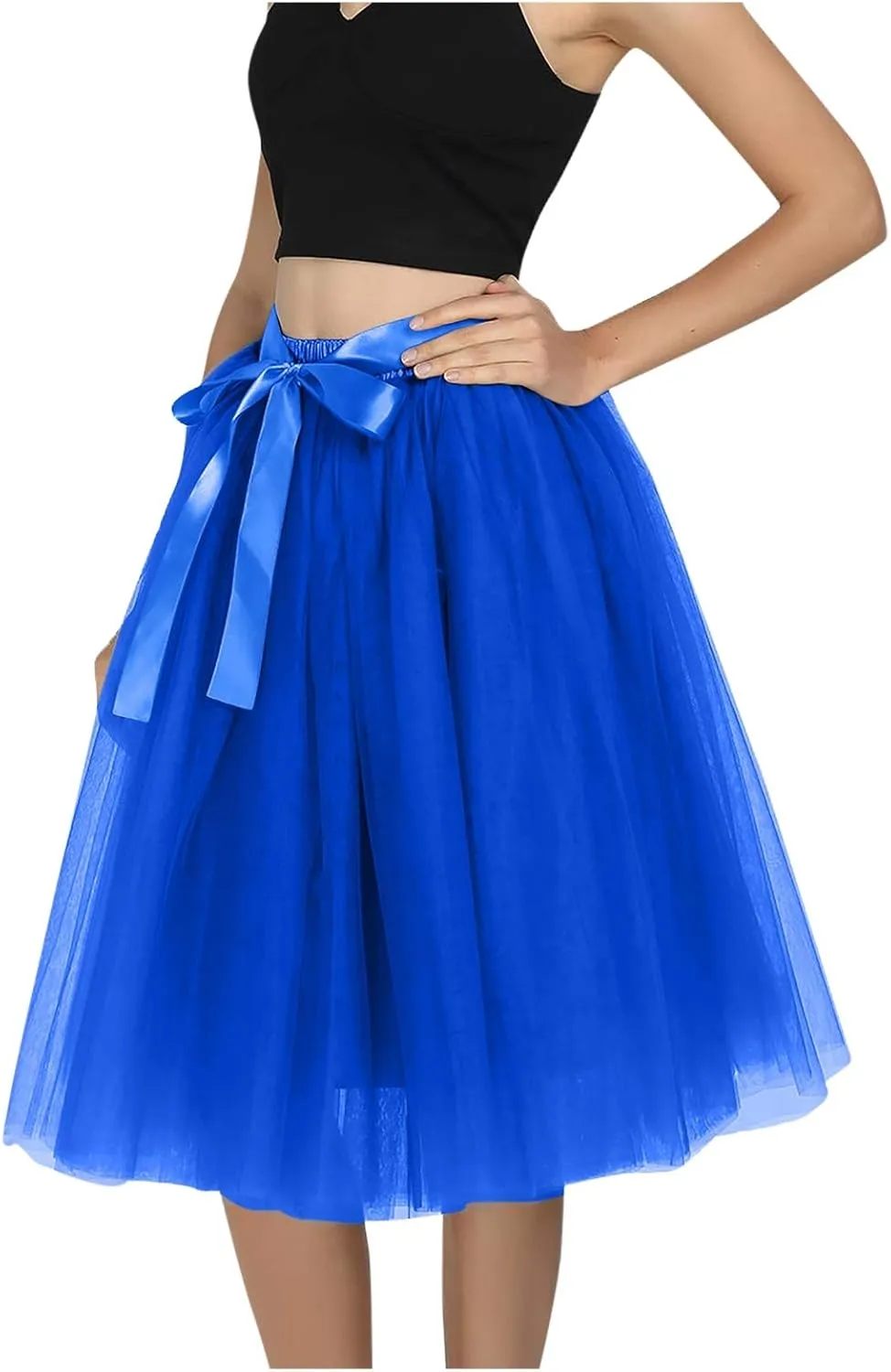 Table Skirt Casual Versatile Stretchy Women's Flared Skater A-line Skirt Mini Skirt Overall Dresses for Women