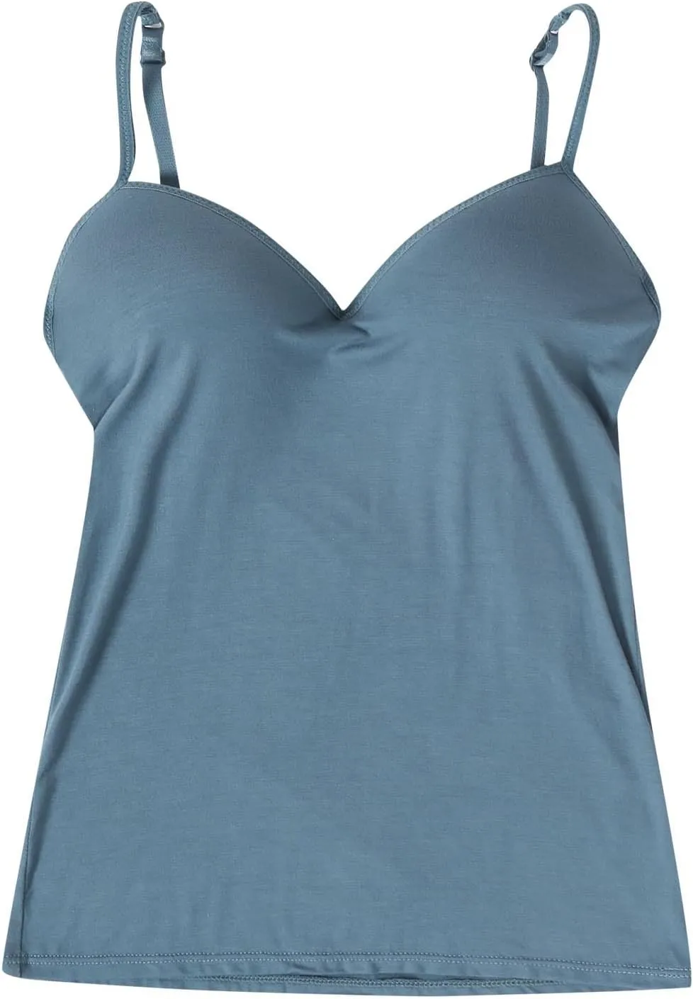 Tank Top with Built in Bra for Women Padded Workout Camisole Tops Spaghetti Strap Cami Shelf Bra Sports Cotton Undershirts