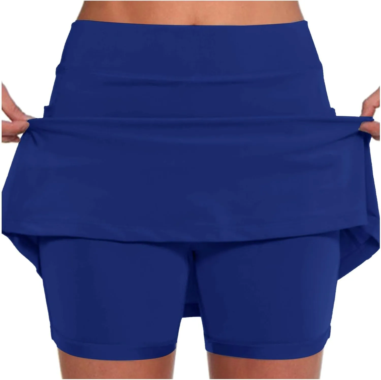 Tennis Skirt for Women with Pockets Yoga Shorts High Waisted Athletic Golf Skorts Running Workout Skirts 2 in 1