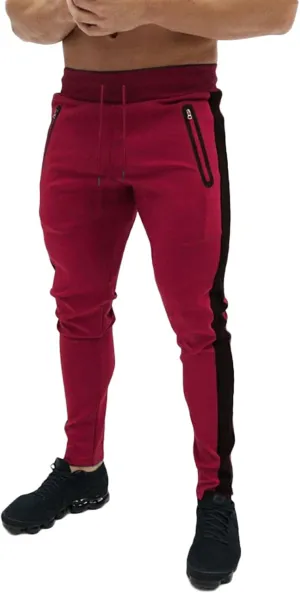 Thatrich Mens Stretch Sweatpants Quick Dry Moisture Wicking Jogger Pants Matching Color Workout Breathable Slim Fit Pants
