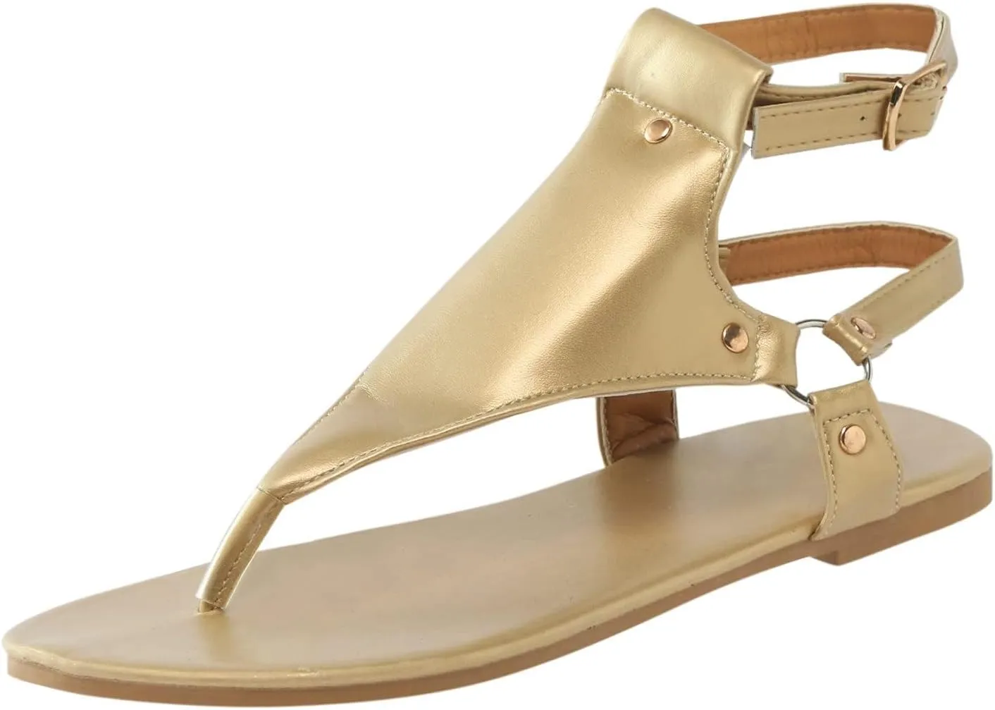 Thong Sandals for Women Summer Boho Beach Sandal Dressy Open Toe Sandals Buckle Ankle Strap Retro Non Slip Flip-Flops Comfortable Casual Walking Shoes