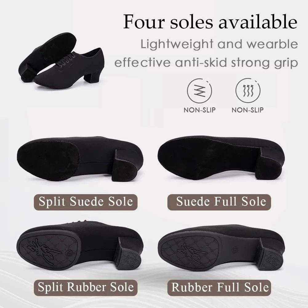 TINRYMX Women Ballroom Practice Shoes Standard Modern Teaching Professional Performance Latin Salsa Dance Shoes,Model-LHD2801