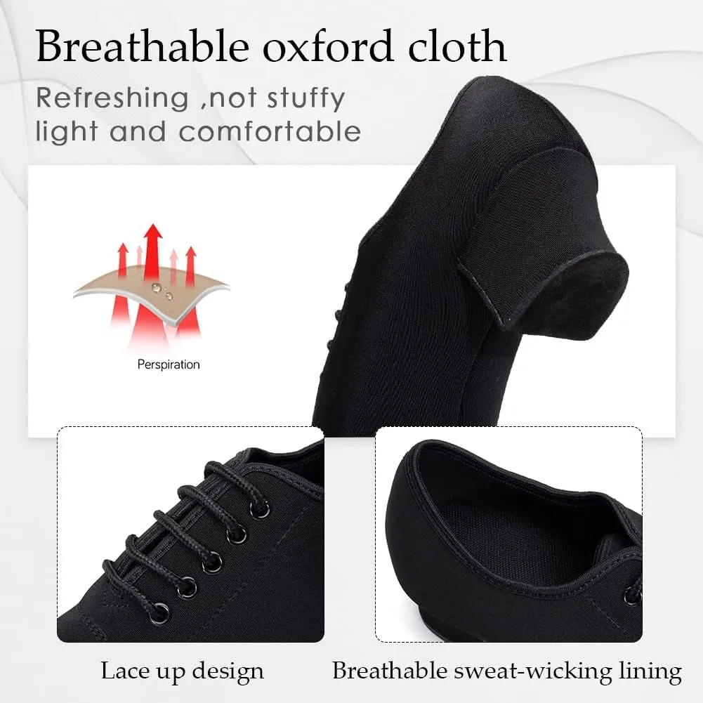 TINRYMX Women Ballroom Practice Shoes Standard Modern Teaching Professional Performance Latin Salsa Dance Shoes,Model-LHD2801