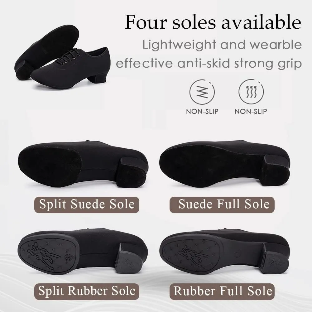 TINRYMX Women Ballroom Practice Shoes Standard Modern Teaching Professional Performance Latin Salsa Dance Shoes,Model-LHD2801