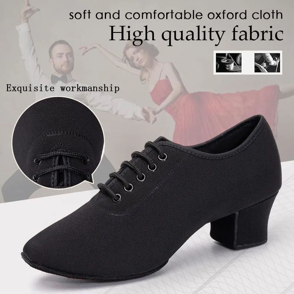TINRYMX Women Ballroom Practice Shoes Standard Modern Teaching Professional Performance Latin Salsa Dance Shoes,Model-LHD2801