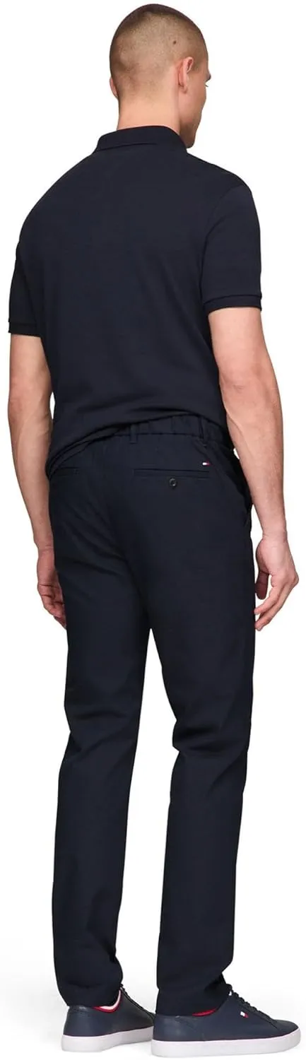 Tommy Hilfiger Men's Casual Moisture Wicking Wrinkle Resistant Stretch Performance Pants in Straight Fit