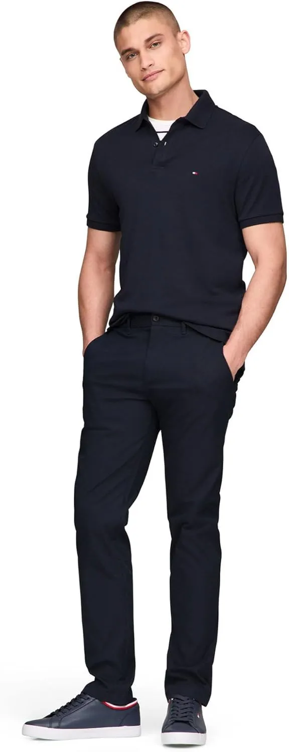 Tommy Hilfiger Men's Casual Moisture Wicking Wrinkle Resistant Stretch Performance Pants in Straight Fit
