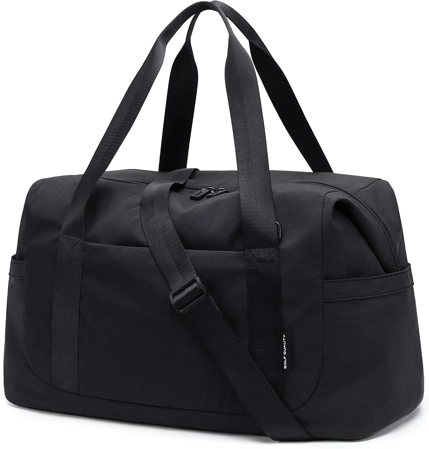 Travel Duffle Bag Gym Bag for Women,Tote Bag Laptop Carry on Weekender Overnight Bag Organizer Duffel Bag for Travel,31L,Black