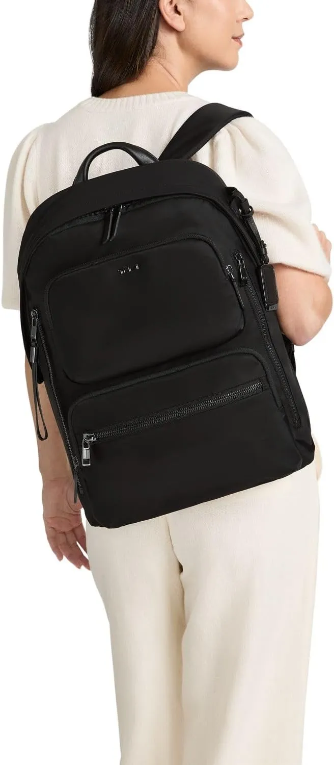 TUMI - Voyageur Montana Backpack - Stylish Travel Backpack for Women - For Business, Work - Fits up to 16" Laptops - Black/Gold