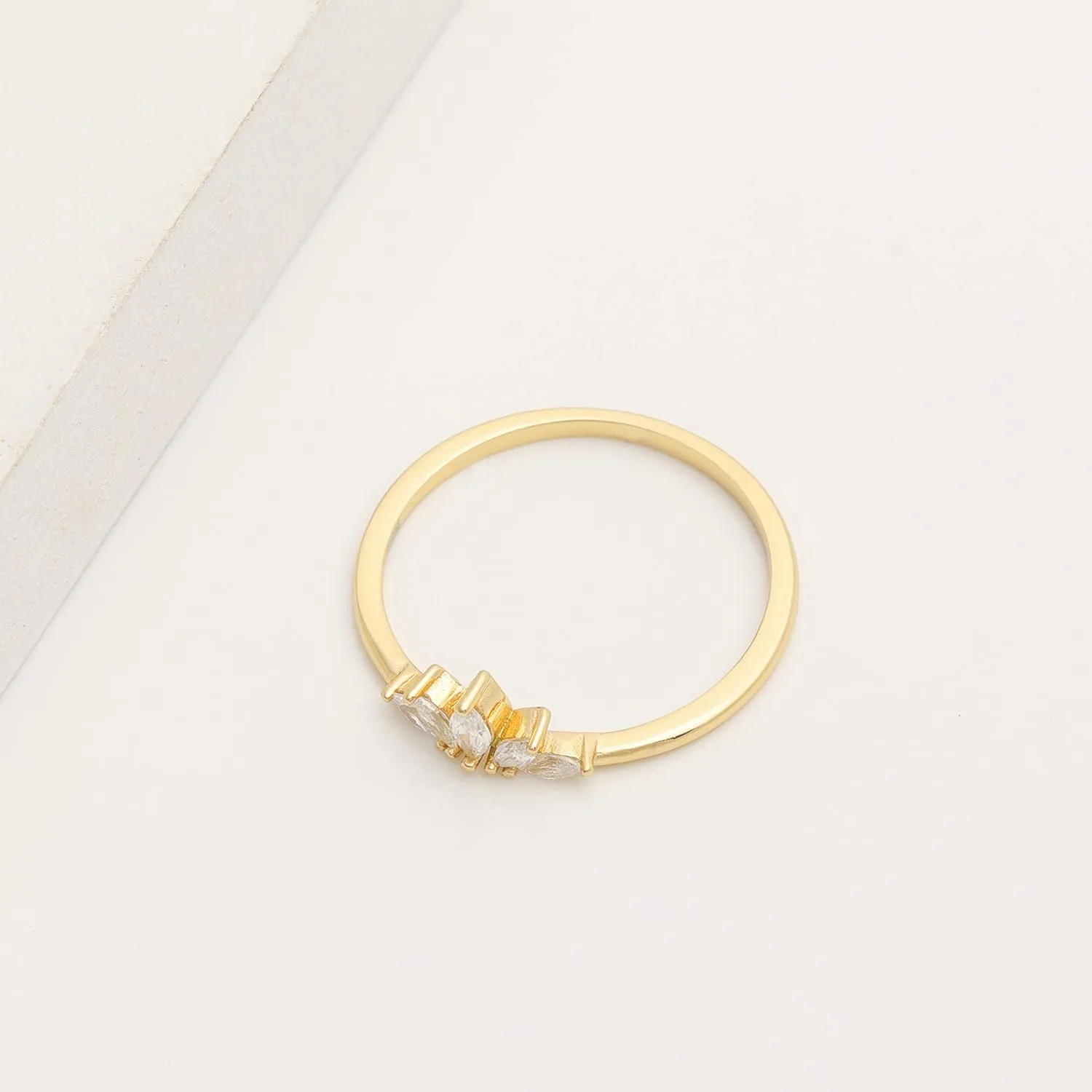 UFOORO 14K Gold Plated Sterling Silver Rings-Rings for Women,Gold Rings,Gold Rings for Women,Silver Rings for Women