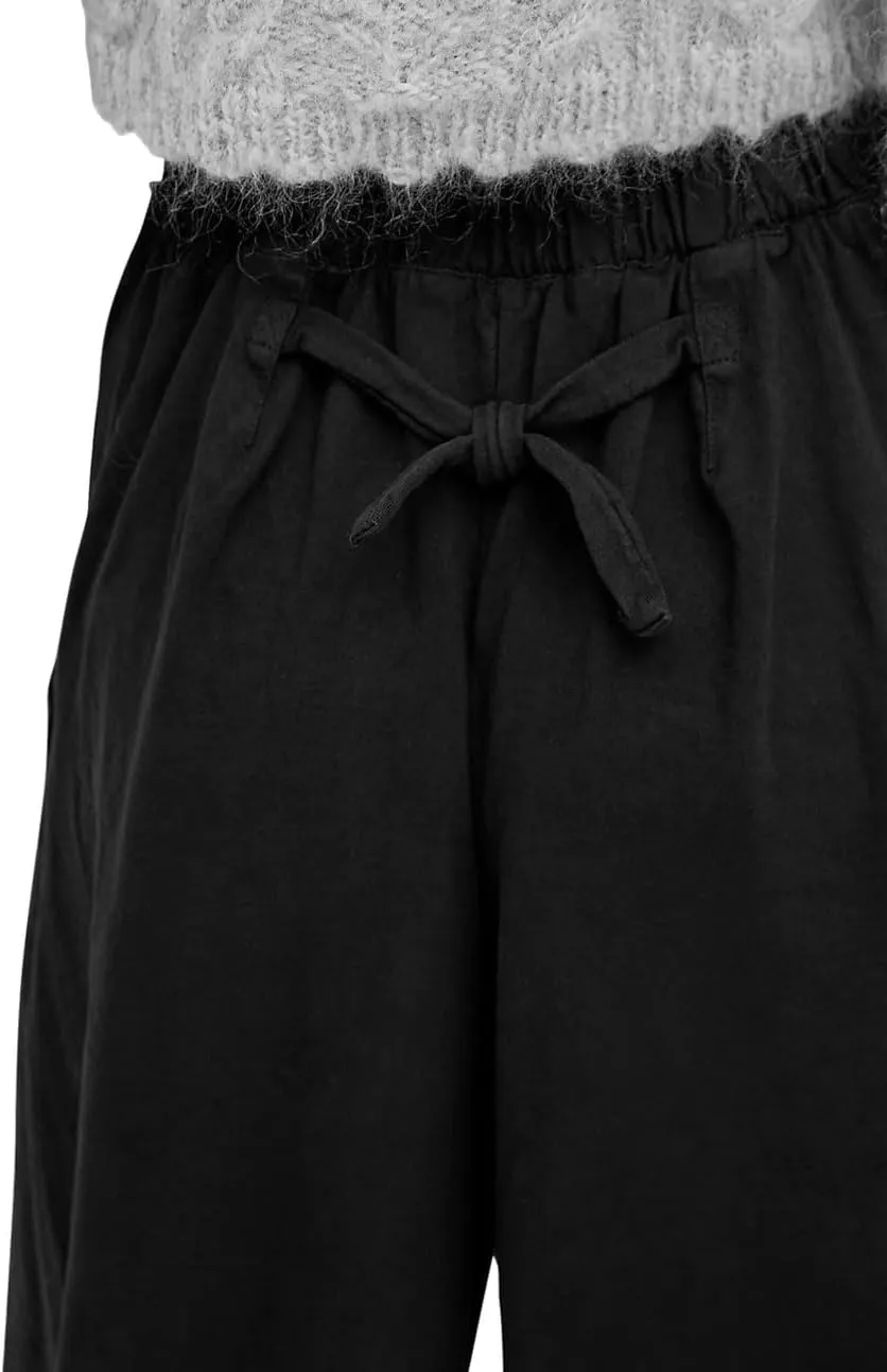 utcoco Womens Baggy Stretchy High Waisted Harem Pants Casual Loose Fit Tie Knot Cotton Sweatpants with Pockets