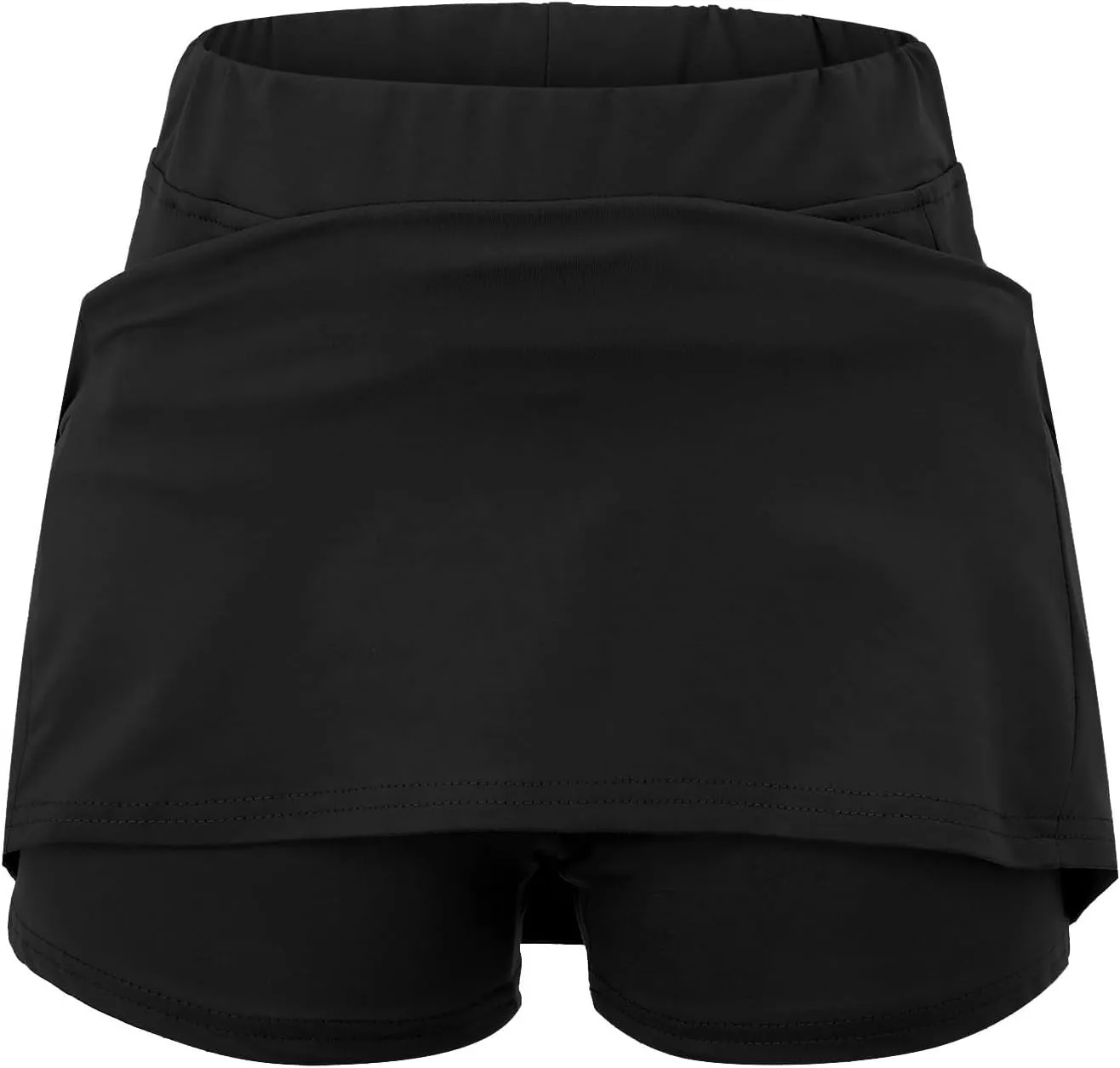 Versatile Skorts for Woman,Plus Size Skort for Curvy Ladies,Ladies Culottes,Womens Skorts with Pockets Tummy Control