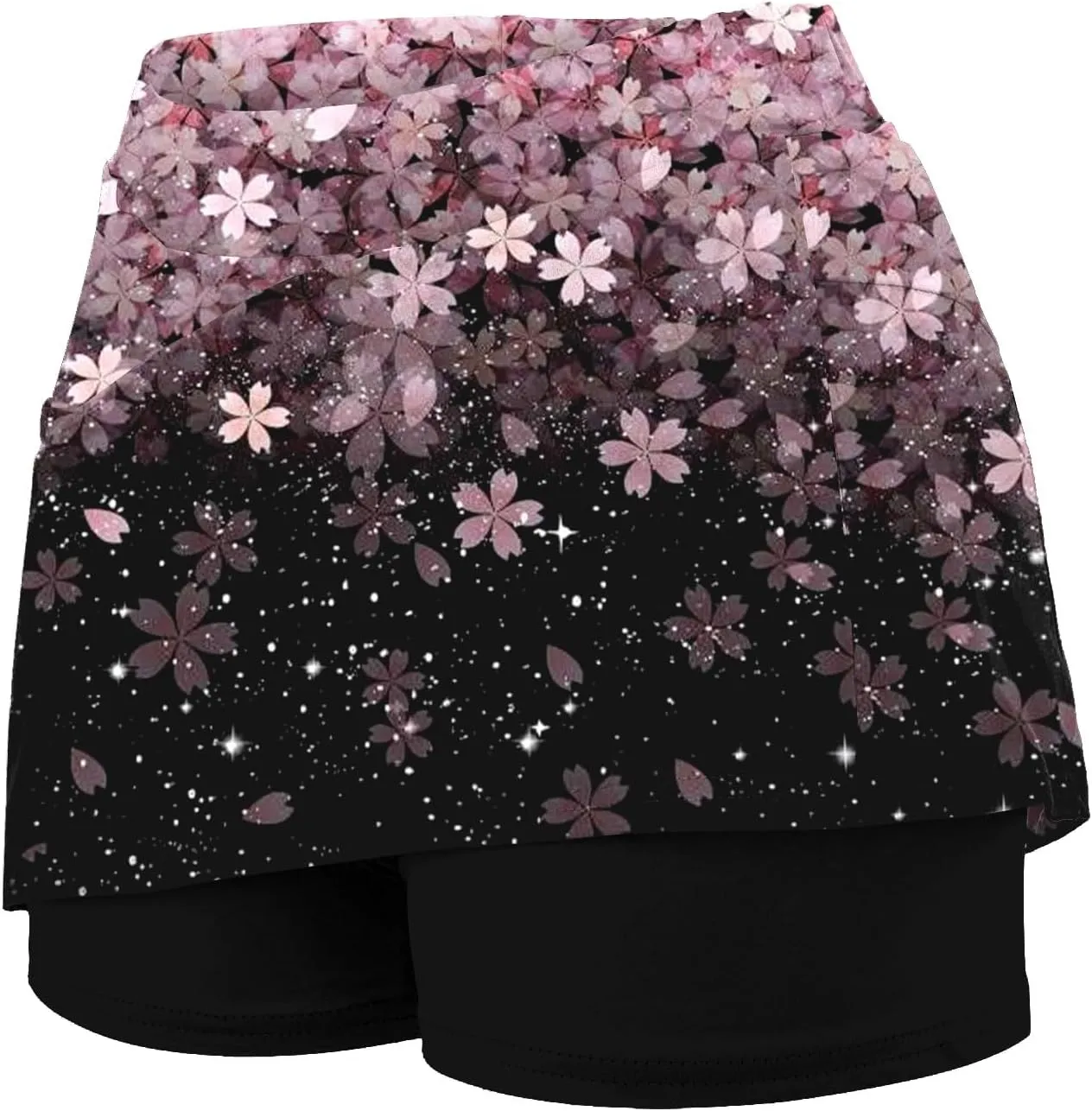 Versatile Skorts for Woman,Plus Size Skort for Curvy Ladies,Ladies Culottes,Womens Skorts with Pockets Tummy Control