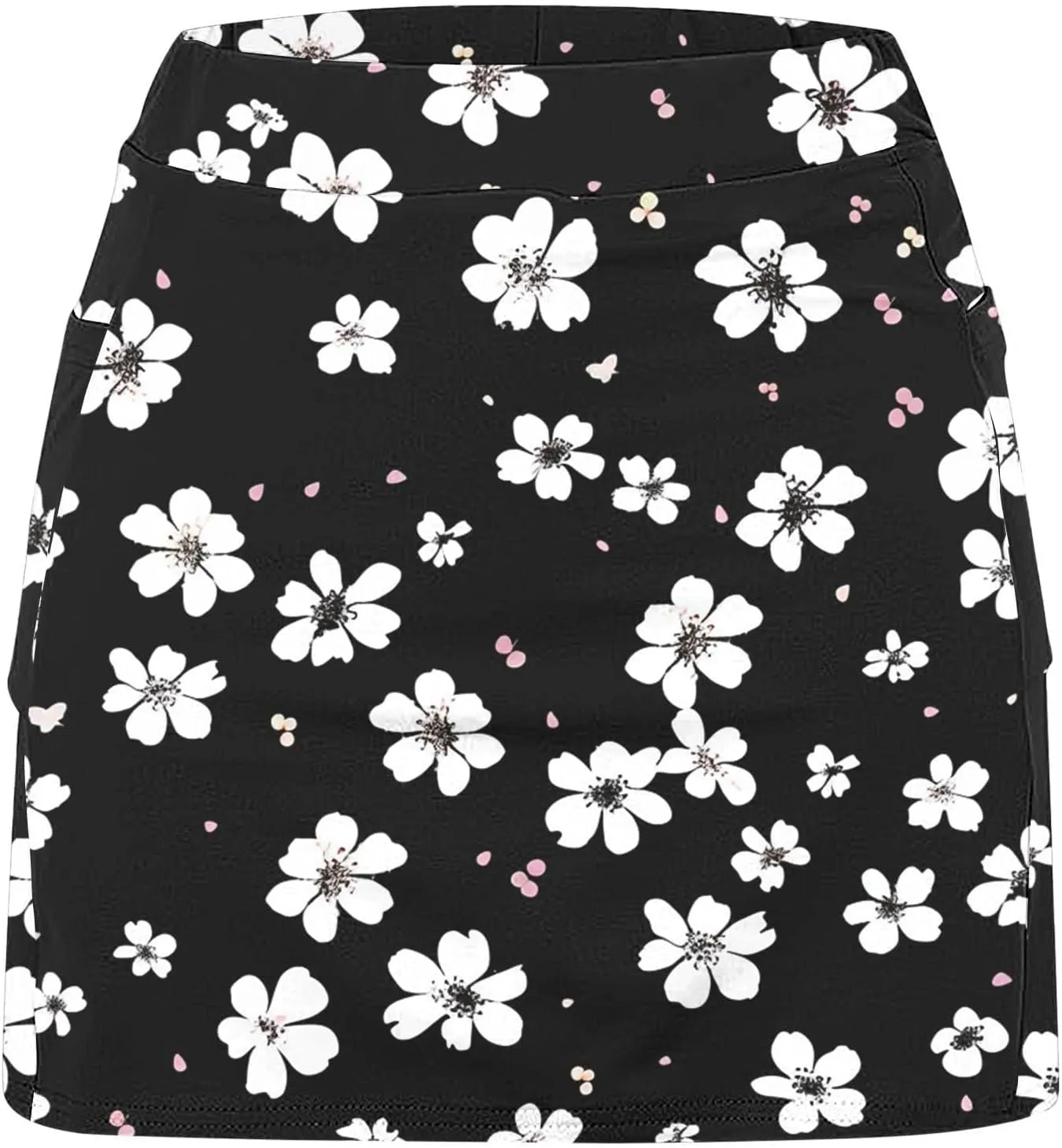 Versatile Skorts for Woman,Plus Size Skort for Curvy Ladies,Ladies Culottes,Womens Skorts with Pockets Tummy Control
