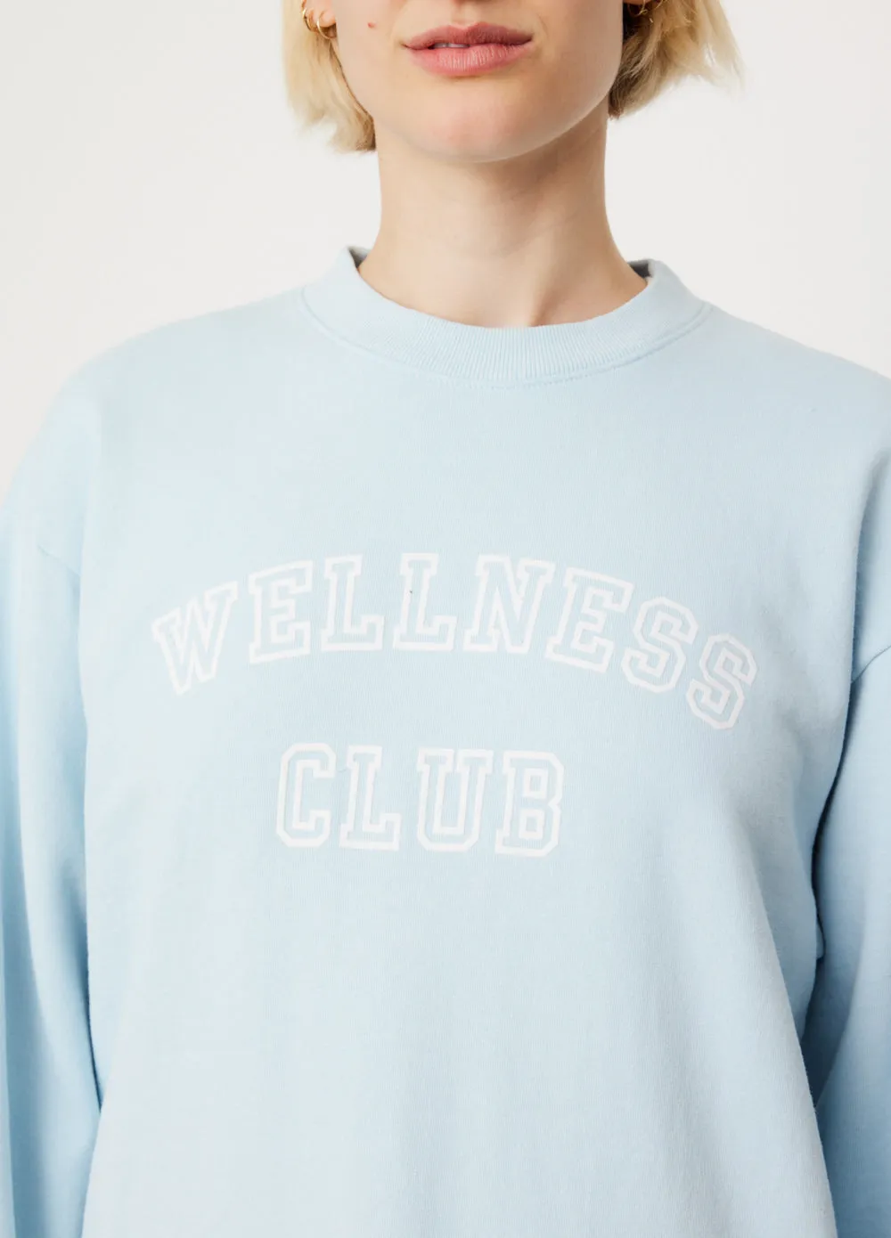 Wellness Club Flocked Crewneck