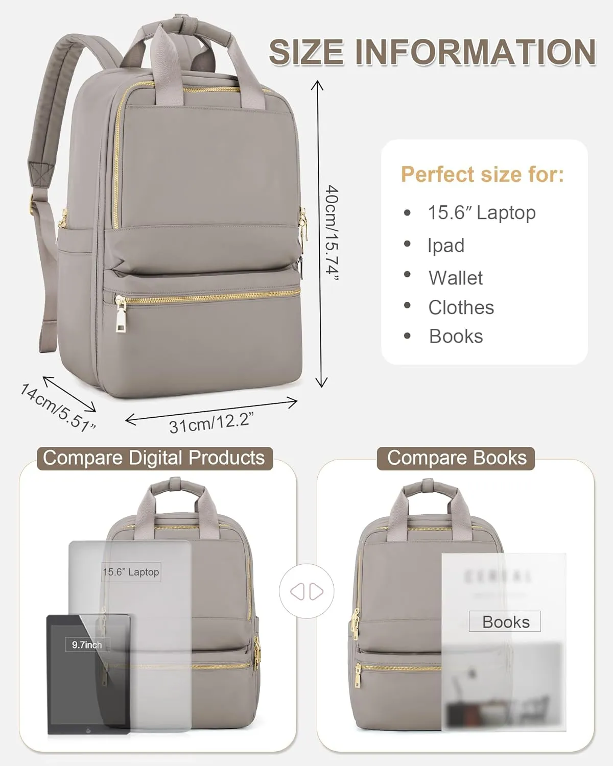 wepadre Small Travel Backpack Carry on Flight Approved Personal Item Travel Bag Carry on Backpack for Women Work Laptop Backpack for Traveling Carry on Luggage Mochila De Viaje