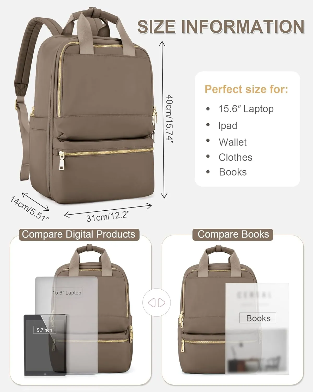 wepadre Small Travel Backpack Carry on Flight Approved Personal Item Travel Bag Carry on Backpack for Women Work Laptop Backpack for Traveling Personal Bags for Airplanes Mochila De Viaje