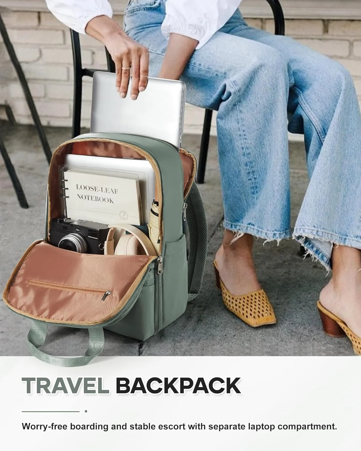 wepadre Small Travel Backpack Carry on Flight Approved Personal Item Travel Bag Carry on Backpack for Women Work Laptop Backpack for Traveling Personal Bags for Airplanes Mochila De Viaje