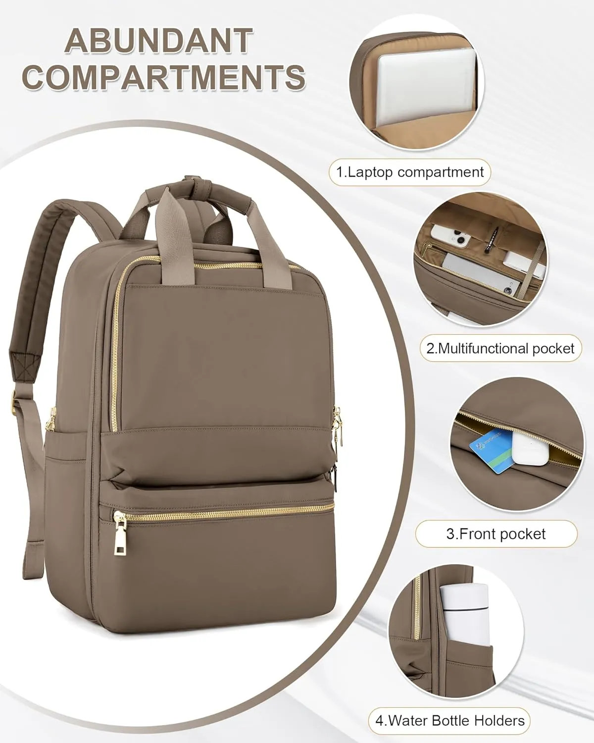 wepadre Small Travel Backpack Carry on Flight Approved Personal Item Travel Bag Carry on Backpack for Women Work Laptop Backpack for Traveling Personal Bags for Airplanes Mochila De Viaje