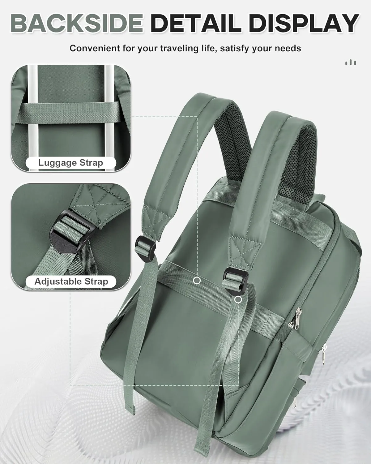 wepadre Small Travel Backpack Carry on Flight Approved Personal Item Travel Bag Carry on Backpack for Women Work Laptop Backpack for Traveling Personal Bags for Airplanes Mochila De Viaje