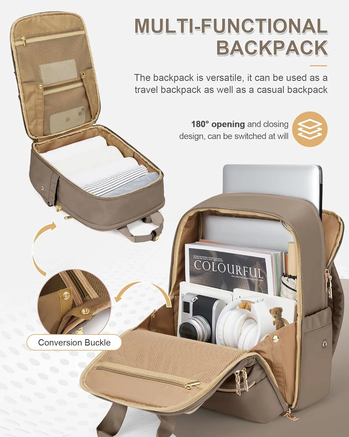 wepadre Small Travel Backpack Carry on Flight Approved Personal Item Travel Bag Carry on Backpack for Women Work Laptop Backpack for Traveling Personal Bags for Airplanes Mochila De Viaje