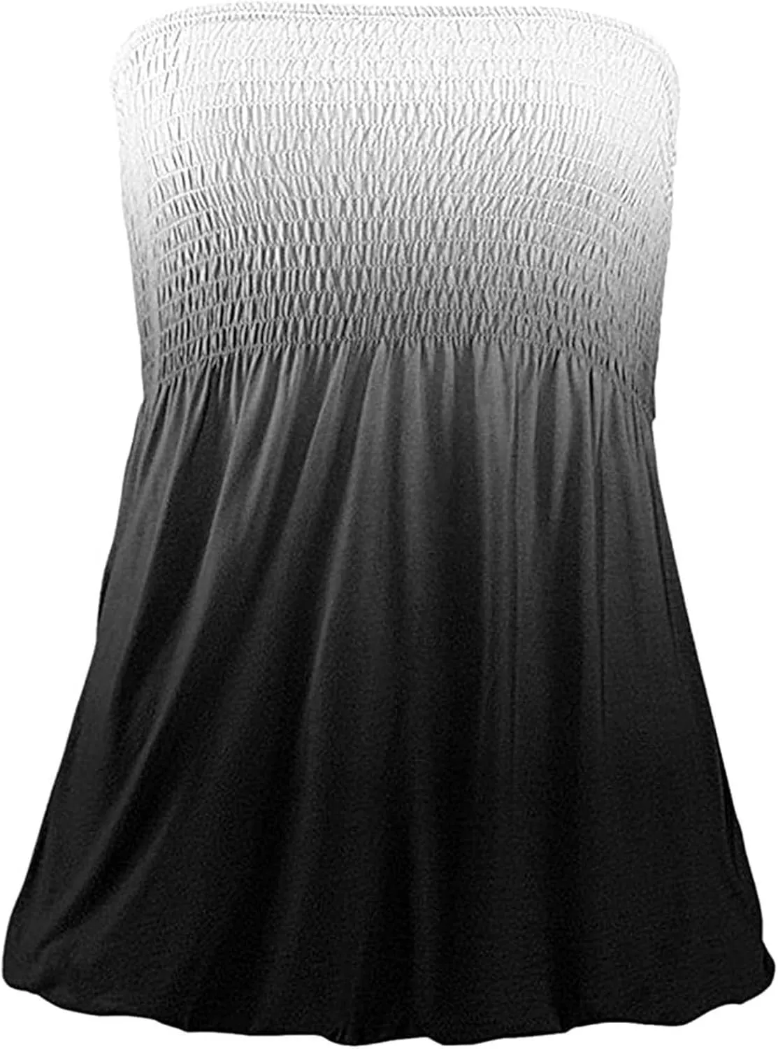 Women Strapless Striped Tank Bandeau Tube Top Casual Sleeveless Summer Shirt Blouse Tops Streetwear