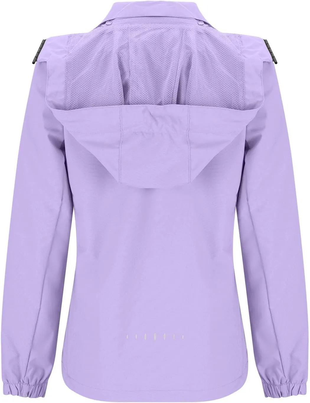 Women Windbreaker Jackets Fashion Solid Color Windproof Hood Jackets Outdoor Sport Hiking Rain Jacket Hoodies Tops