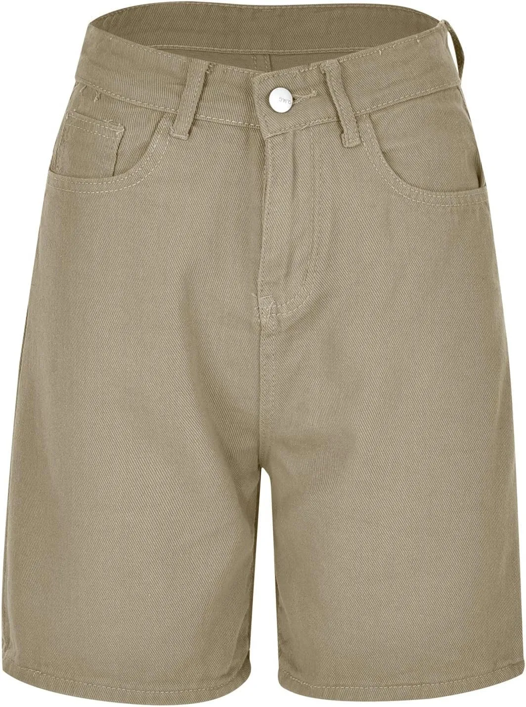 Womens Bermuda Denim Jean Jorts Casual Classic Fit High Waisted Cargo Shorts Lightweight Button Shorts with Pockets