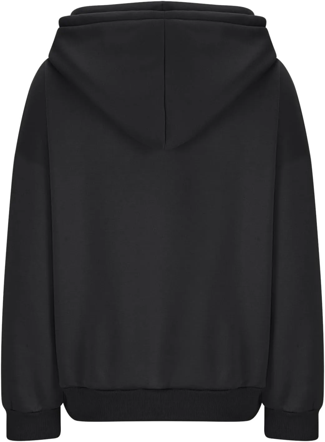 Womens High Collar Hoodies Plain Long Sleeve Pullover Classic Fit Soft Sweatshirts Daily Dressy Casual Tops