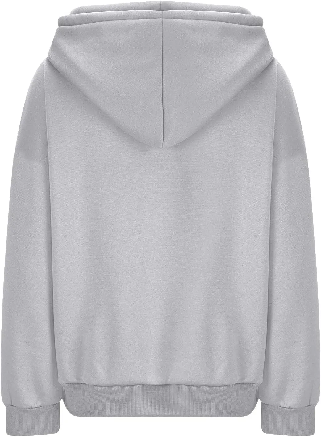 Womens High Collar Hoodies Plain Long Sleeve Pullover Classic Fit Soft Sweatshirts Daily Dressy Casual Tops