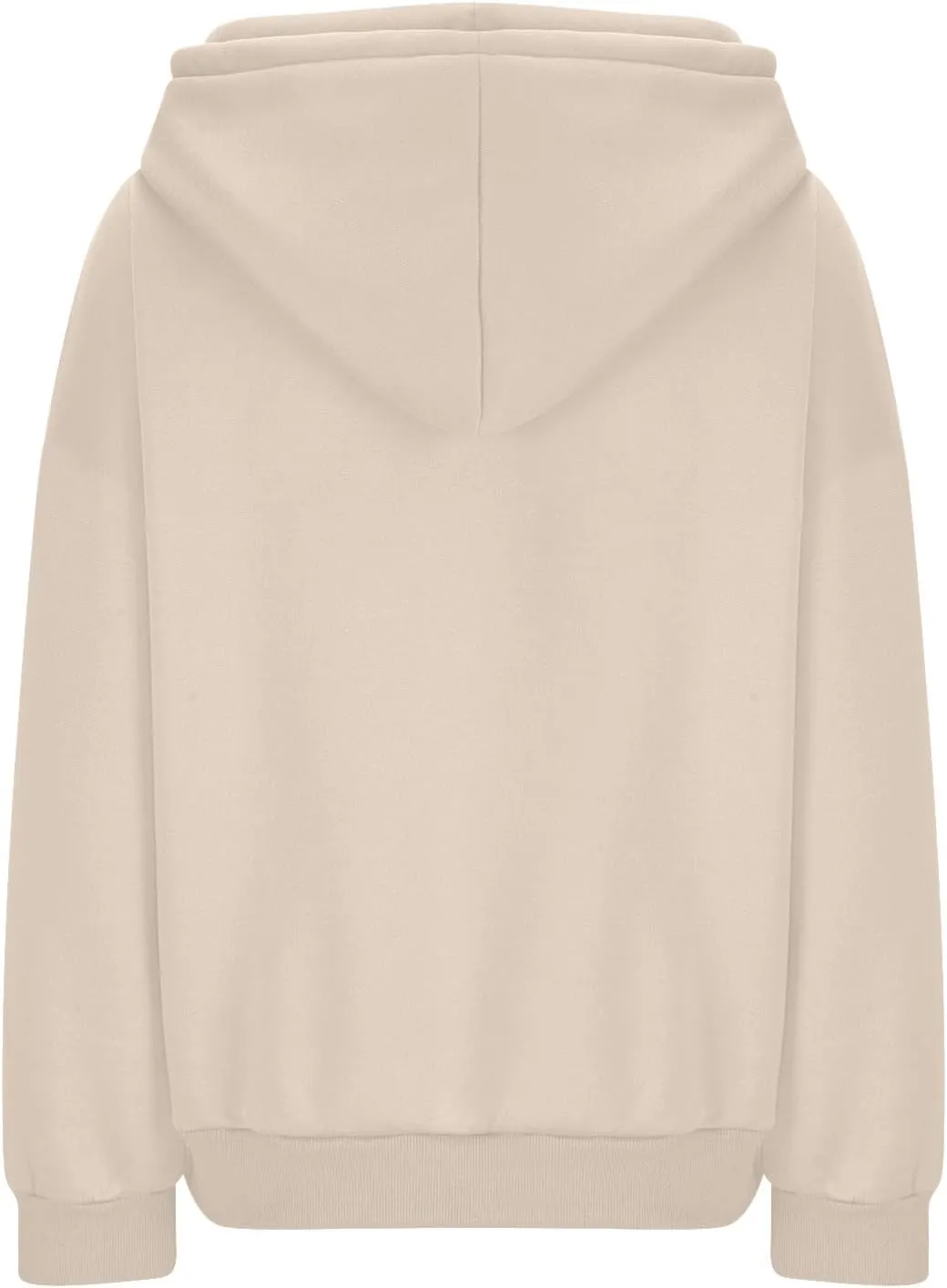 Womens High Collar Hoodies Plain Long Sleeve Pullover Classic Fit Soft Sweatshirts Daily Dressy Casual Tops