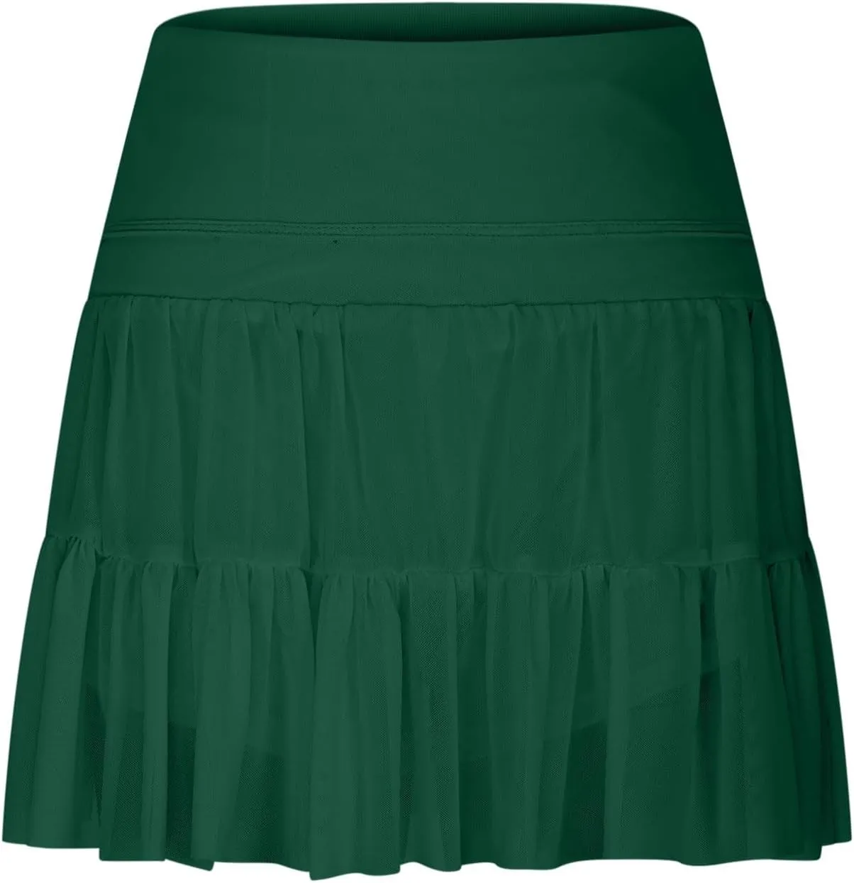 Women's Mini Skirt Skort Flowy Pleated High Waisted Ruffle Tennis Skirts for Women Athletic Skater Golf with Shorts