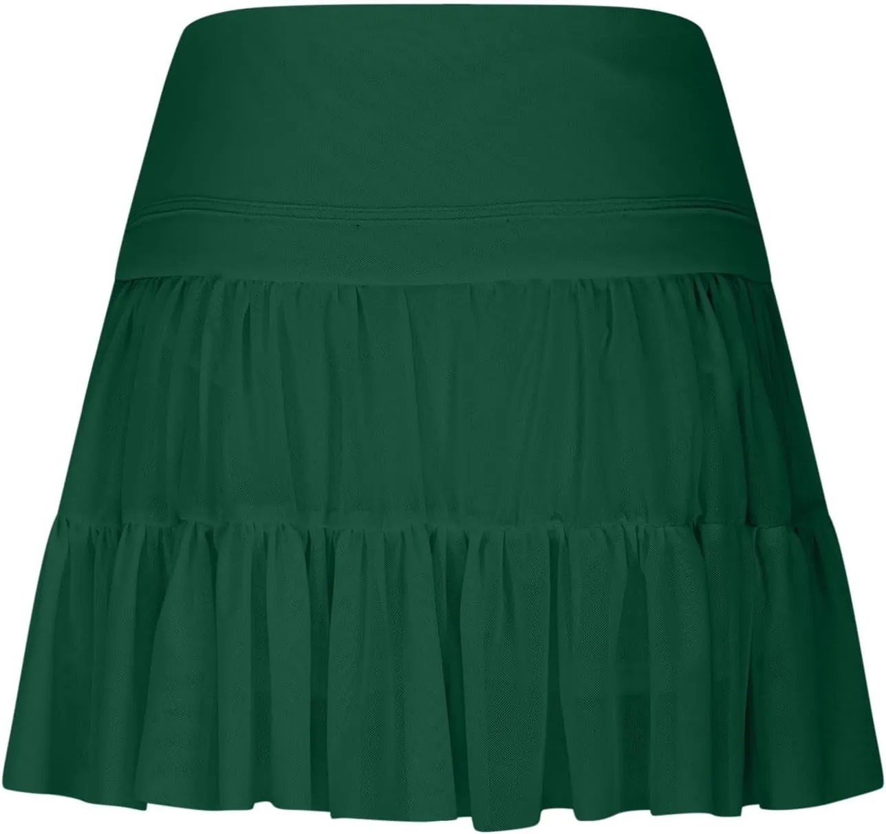 Women's Mini Skirt Skort Flowy Pleated High Waisted Ruffle Tennis Skirts for Women Athletic Skater Golf with Shorts