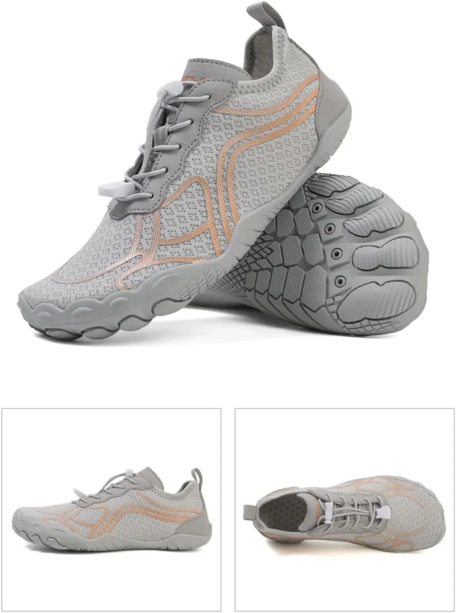 Women's Minimalist Hiking Shoes Wide Toe Box Zero Drop Sole Barefoot-Inspired Workout Cross-Trainer Athletic Hiking Water Shoes