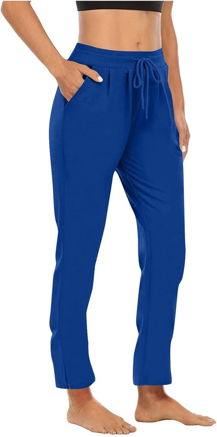 Womens Pants Pants for Women Work Out Gym Yoga High Cut Straight Leg Plain Long Leg Fall Winter Pants 2024