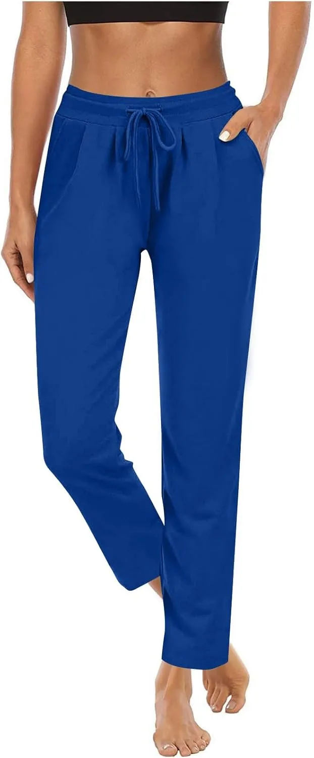 Womens Pants Pants for Women Work Out Gym Yoga High Cut Straight Leg Plain Long Leg Fall Winter Pants 2024