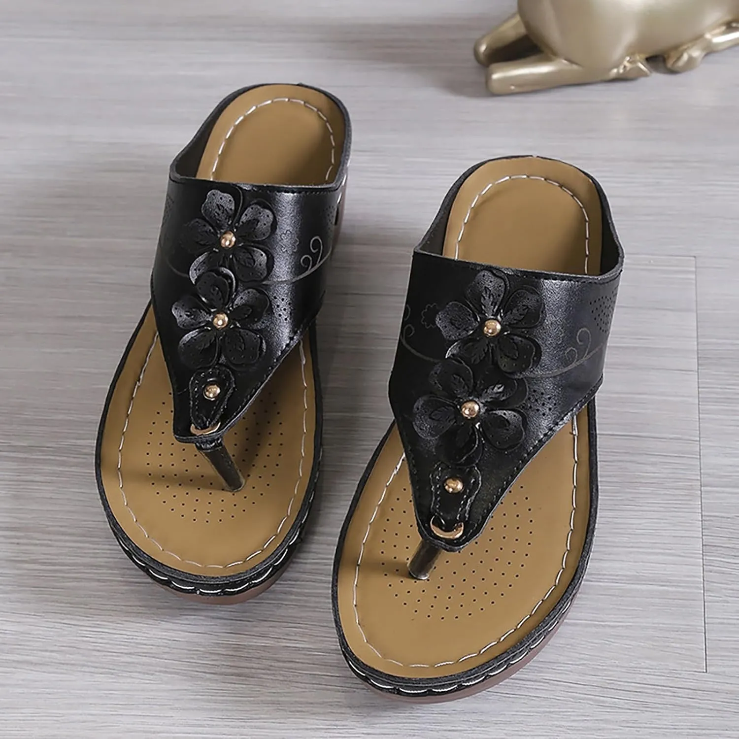 Womens Platform Wedge Sandals Comfortable Dressy Casual Summer Beach Shoes Slides Walking Flip Flops for Women 2025 Orthopedic Sandals