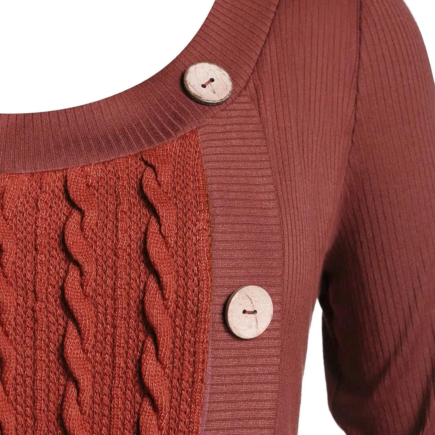 Women's Plus Size Crewneck Casual Asymmetric Sweaters Ribbed Knitted Jumper Fashion Pullover Sweater Top Cotton