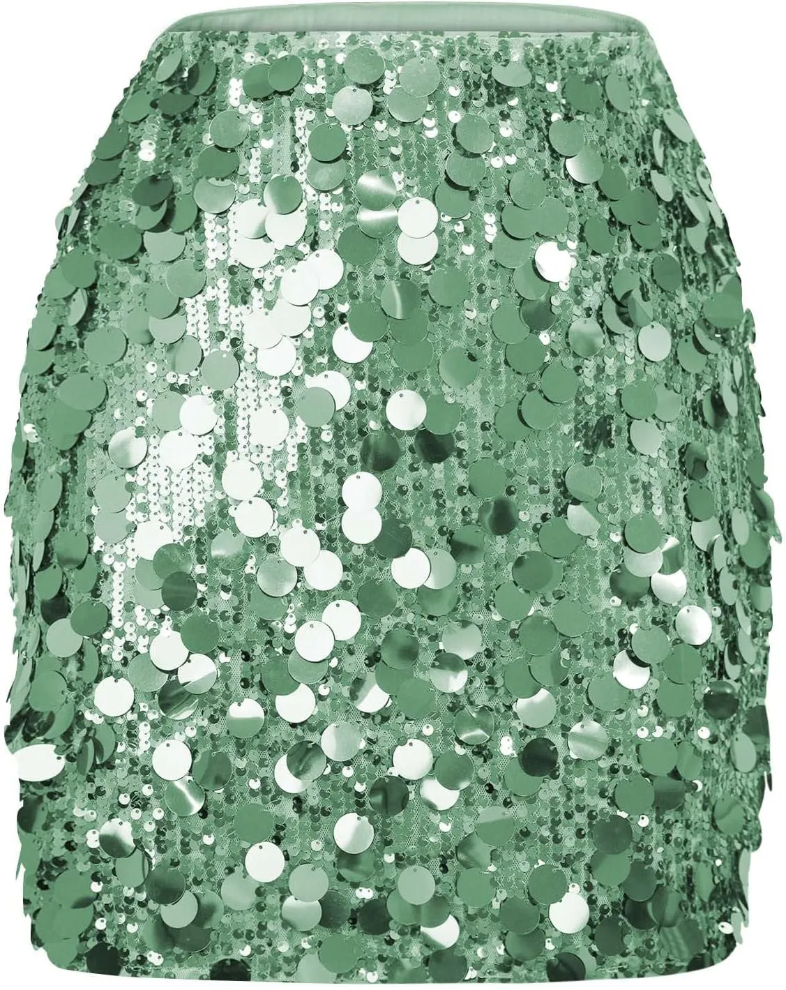 Women's Short Sequin Skirts High Waist Sparkly Bodycon Mini Skirt Glitter Shiny Skirt Night Out Party Clubwear