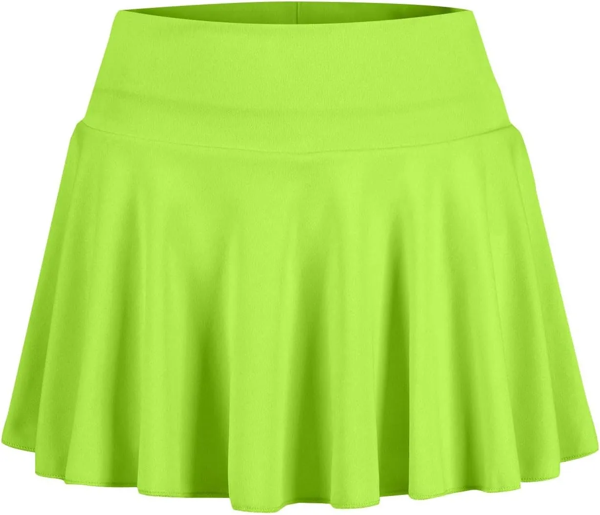 Women's Tennis Skirt High Waisted Pleated Skorts Stretchy Athletic Running Yoga Gym Skirts with Built-in Shorts