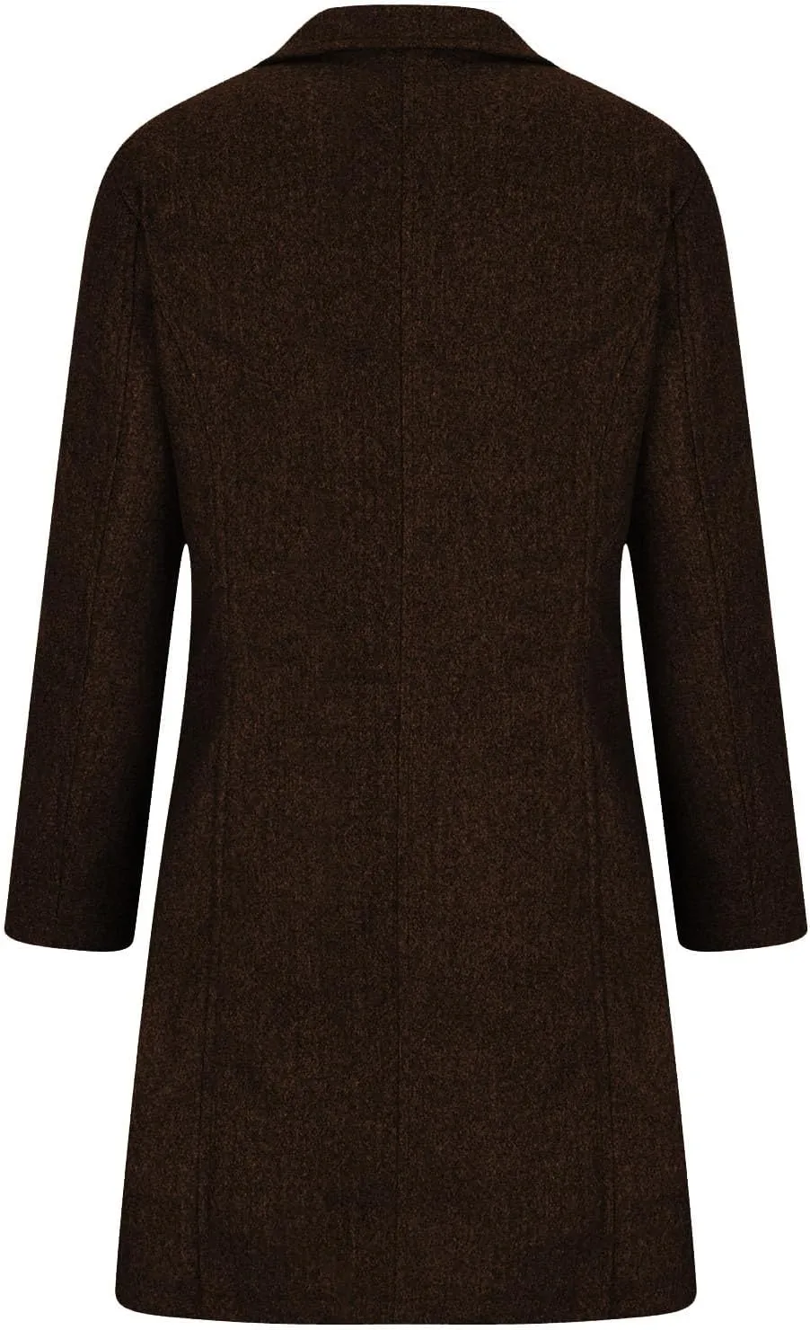 Women's Winter Wool Mid-Long Coat Lapel Single-Breasted Trench Coat Outwear Ladies Elegant Thicken Jacket Overcoats